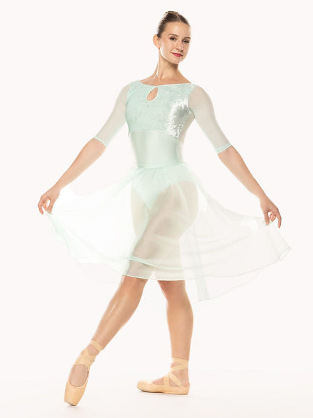 Chiffon Rehearsal Skirt Spearmint Kids RTW