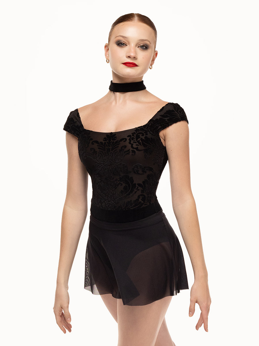 Flare Skirt Black Mesh Rtw | Elev Dancewear