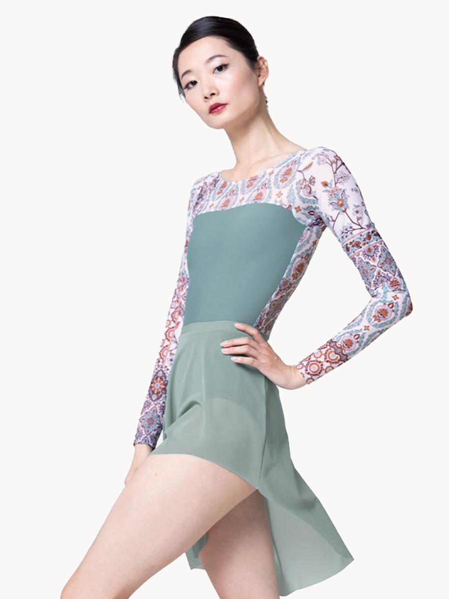 Asymmetrical Short Skirt Moonstone Mesh RTW – Elevé Dancewear