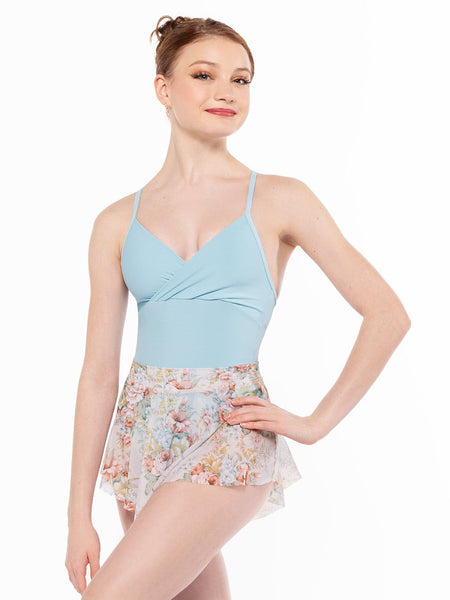 Dancer is facing front with left hand on the hip, wearing a Hipster Skirt Endless Love Mesh RTW.