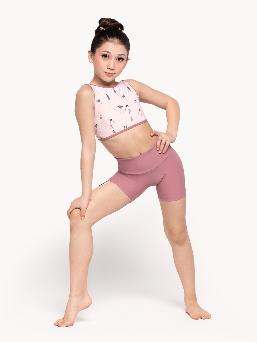 dance crop top and shorts