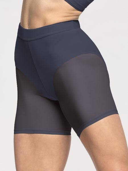 Back Seam Shorts Graphite Mesh RTW