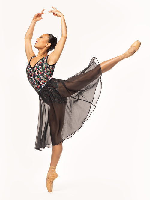 Chiffon Rehearsal Skirt Black RTW