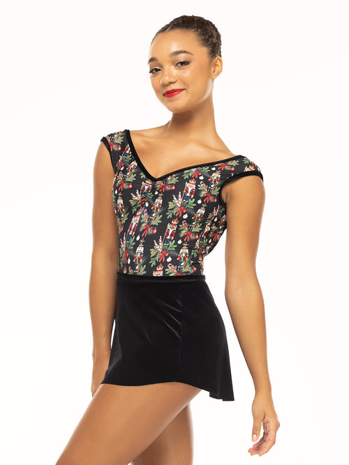 Tulip Skirt Kids Black Velvet RTW