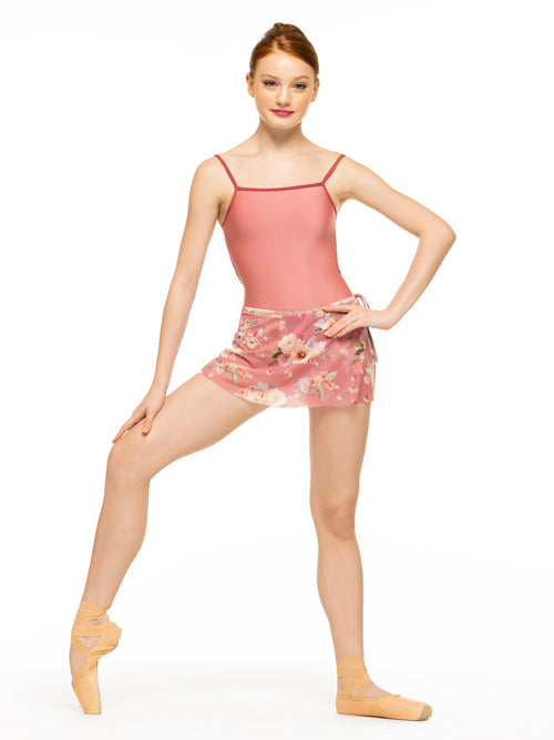 Vienna Short Wrap Skirt Tranquil Lantana Mesh Kids RTW