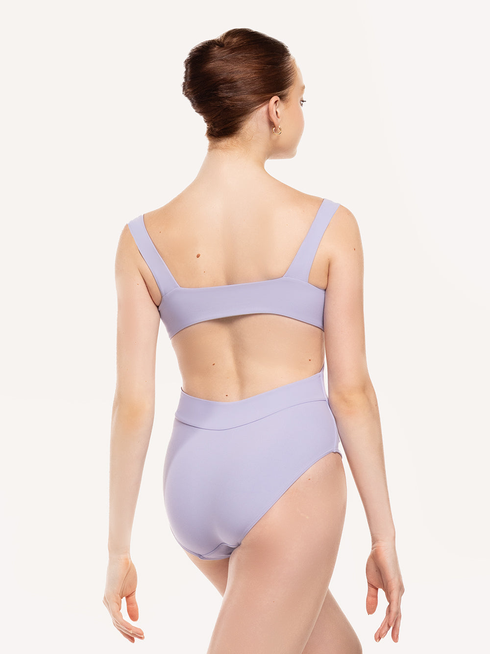 Eleve Dancewear Jackie Leotard in Lavender color, back torso view.