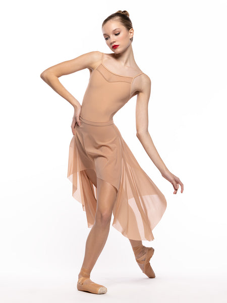 Short Dragonfly Skirt Honey Beige Mesh Kids RTW