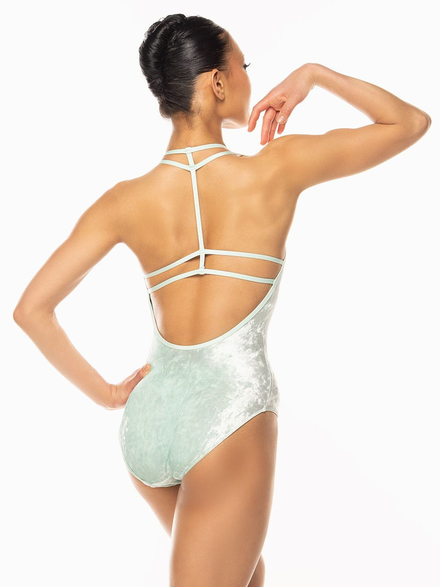 Elevé Dancewear | Ilia Leotard Spearmint Crushed Velvet RTW