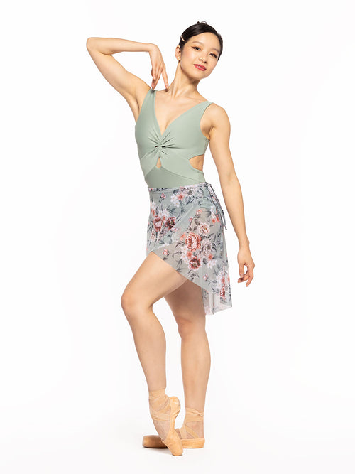 Vienna Mid High-Low Wrap Skirt Lazy Afternoon Mesh RTW