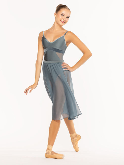 Chiffon Rehearsal Skirt Blue Agave RTW