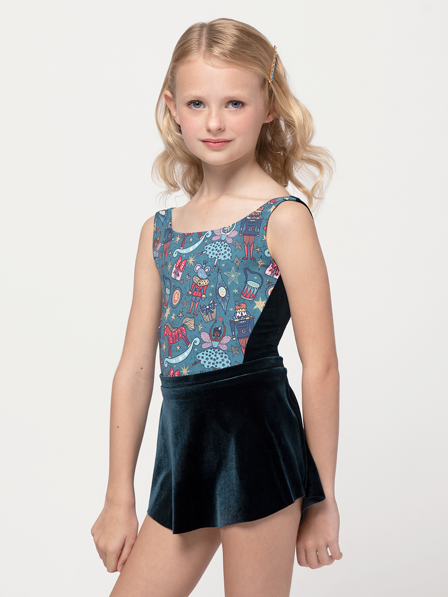 Tulip Skirt Lagoon Velvet Kids RTW | Elevé Dancewear