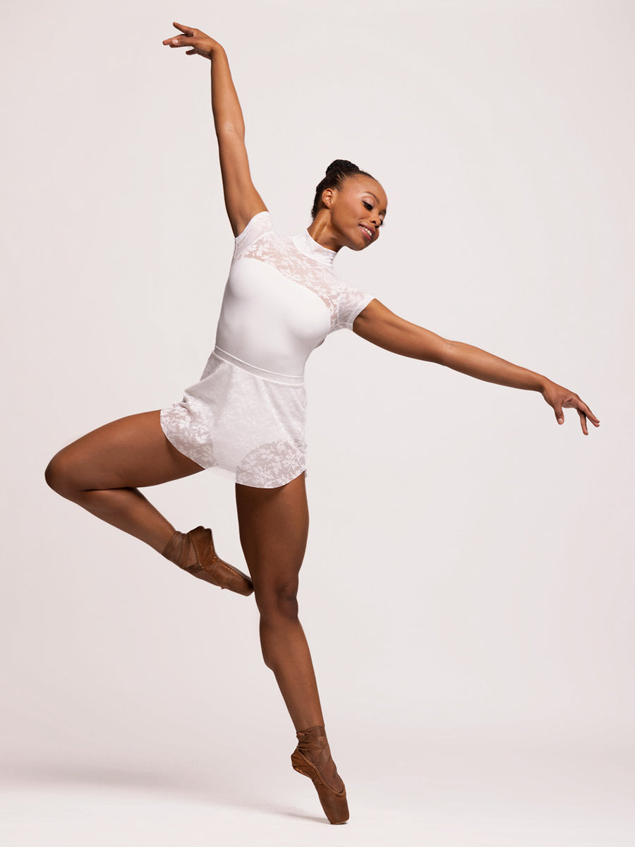 Elevé Dancewear Tulip Skirt White Ivy Lace RTW