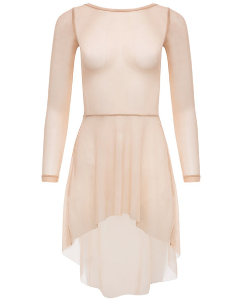 Everyday Dress with Dramatic High-Low Skirt