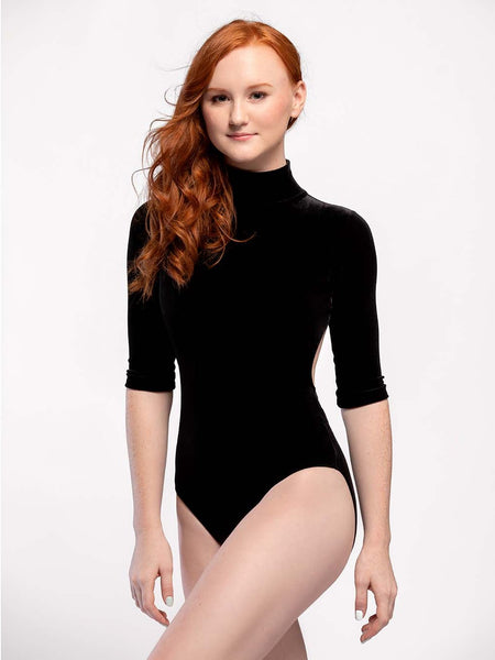 Molly Kids Black Velvet Leotard RTW