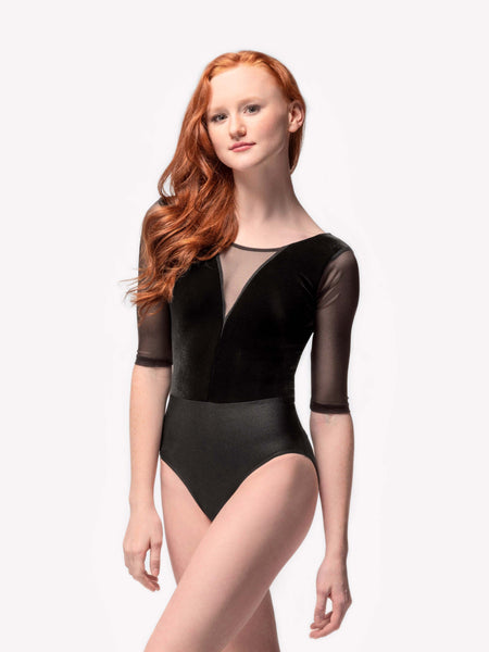 Tempe Kids Black Velvet Leotard RTW