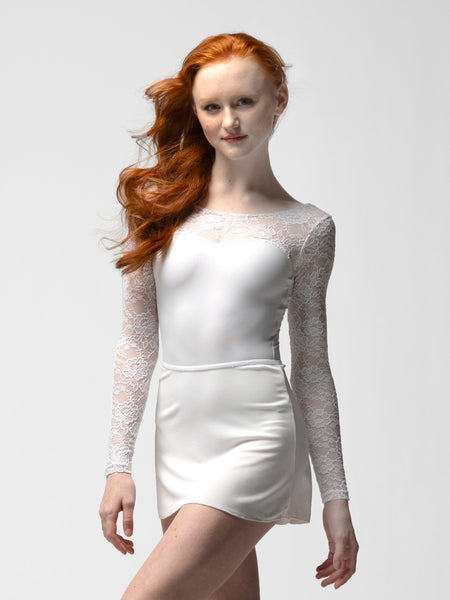 Vinzant Antoinette Lace White Leotard RTW