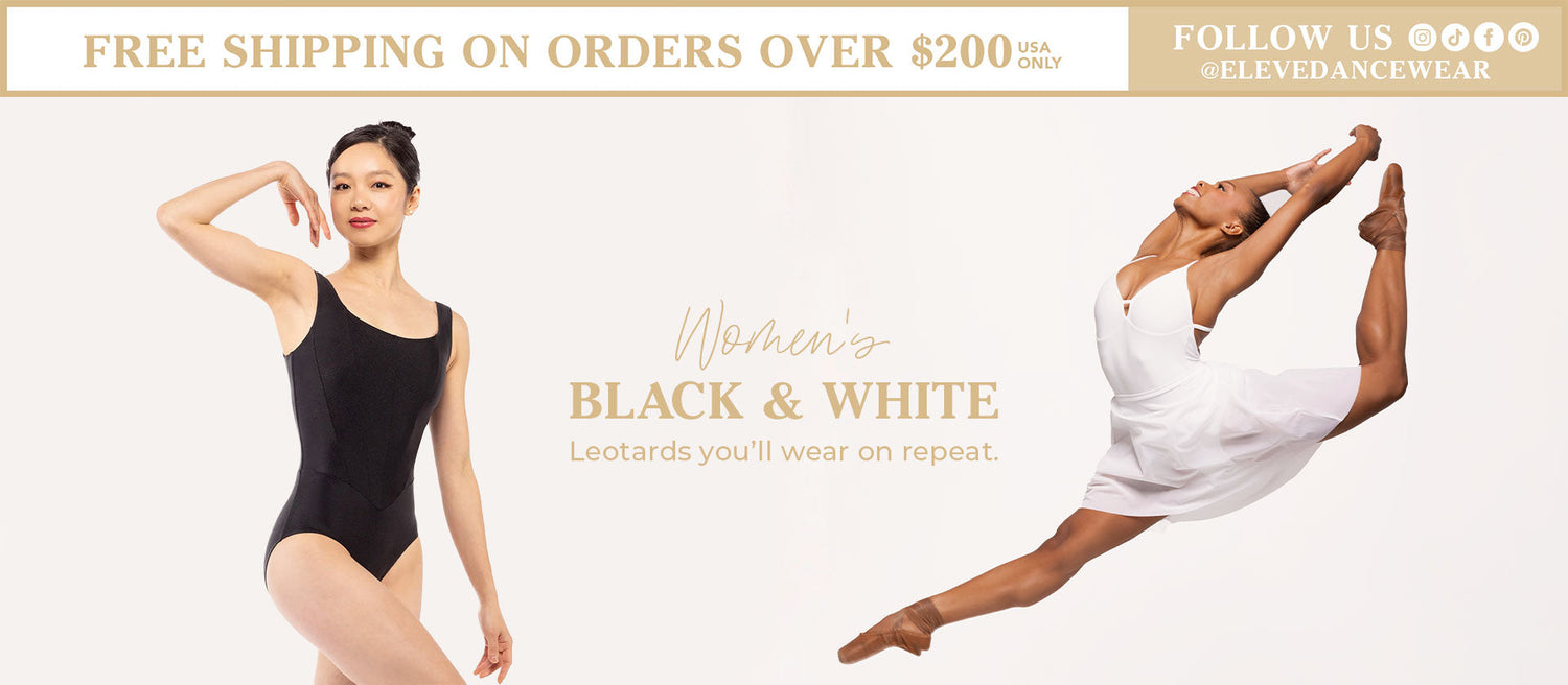 Eleve Dancewear Collection: Women's RTW: All Black & White Leos