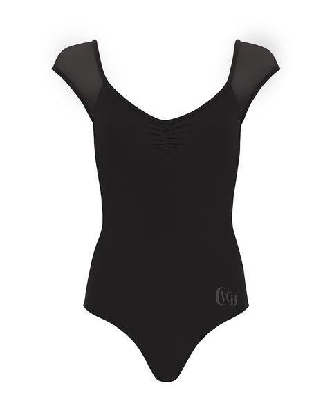 CVCB School Celine Short Sleeve Black Leotard
