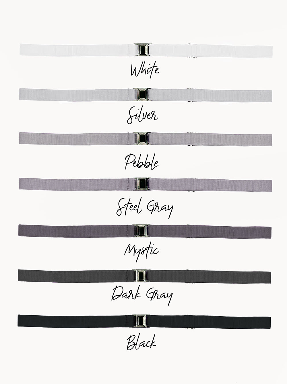 Eleve Dancewear Adjustable Alignment Belt, Color Palette White-Black