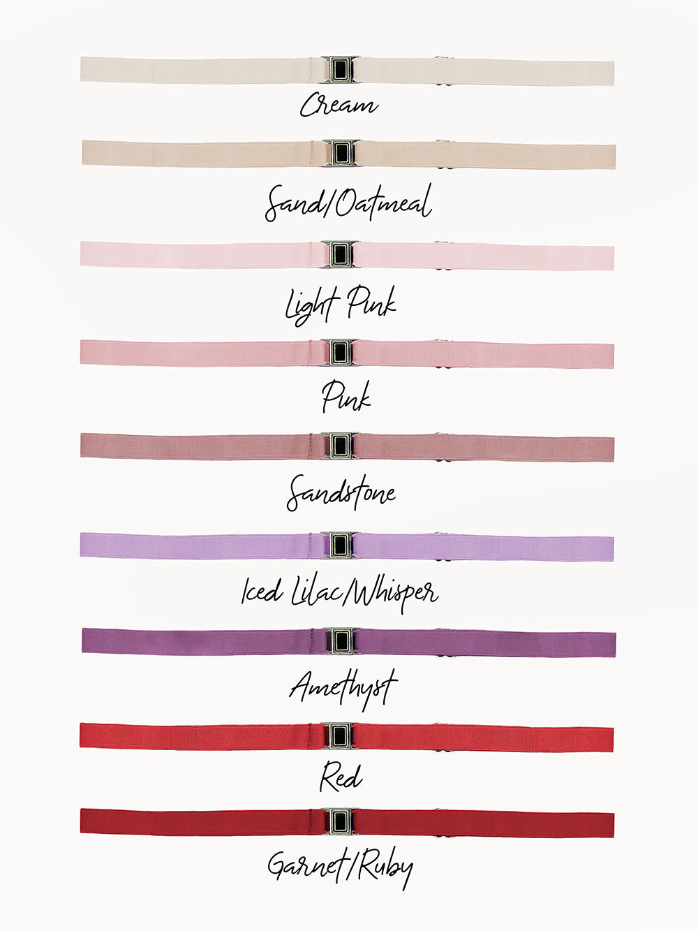 Eleve Dancewear Adjustable Alignment Belt, Color Palette Cream-Red 