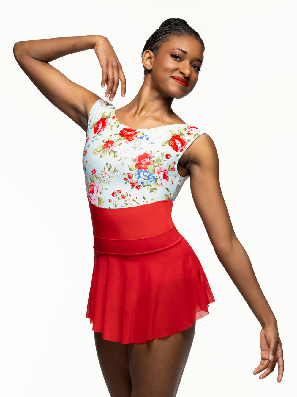 Zoe Sleeveless Leotard Red RTW | Elevé Dancewear