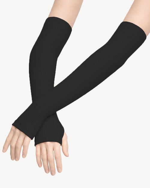 Arm Warmers Knit Black RTW