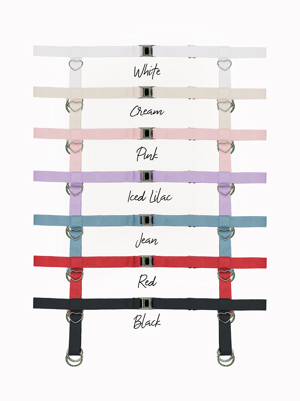 Eleve Dancewear Bustle Belt Color Options - White, Cream, Pink, Iced Lilac, Jean, Red, Black