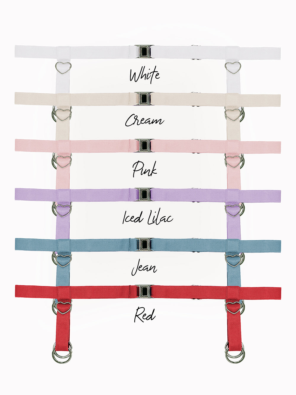 Eleve Dancewear Bustle Belt Color Options - White, Cream, Pink, Iced Lilac, Jean, Red, Black