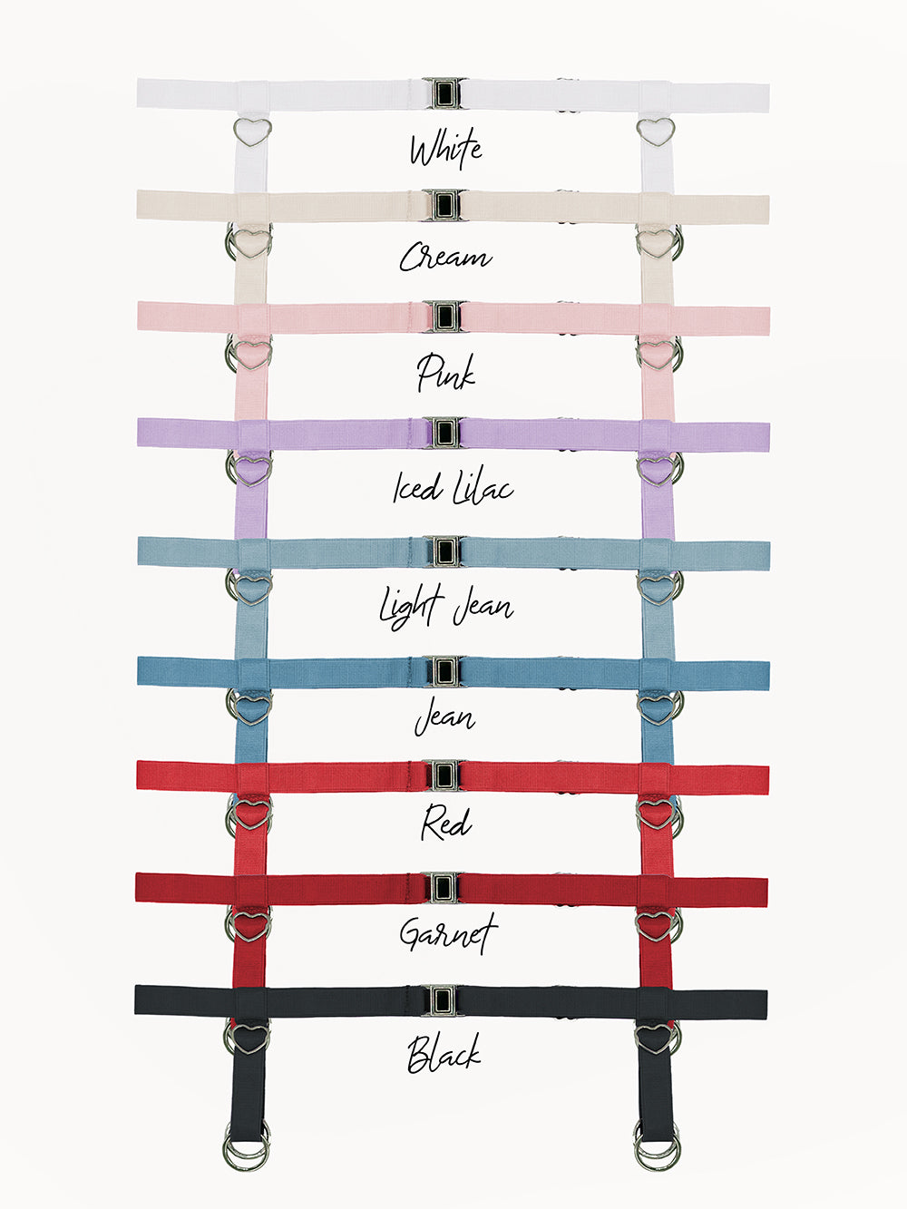 Bustle-Belt-Product-Image-White-Cream-Pink-Iced-Lilac-Light Jean-Jean-Red-Garnet-Black