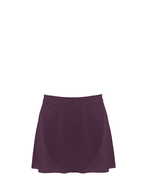 CVCB Company Ensemble Wrap Skirt Mesh Eggplant
