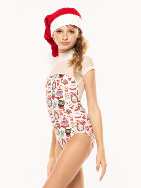 Elizabeth Leotard Cat Lady Christmas Kids RTW