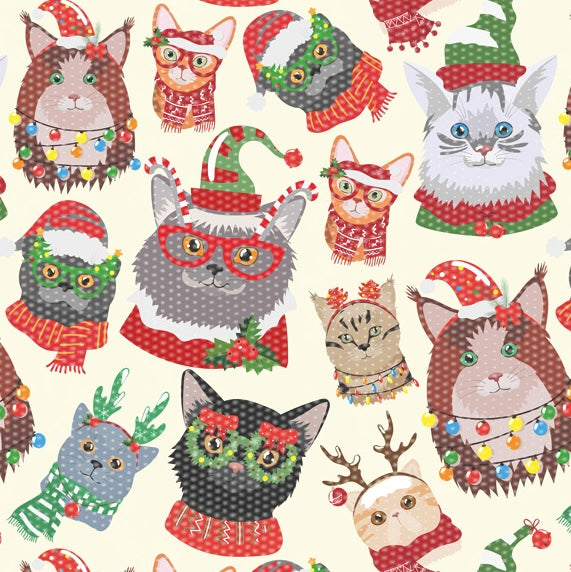  Cat Lady Christmas Mesh