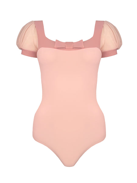Cindy Leotard with Puff Sleeve