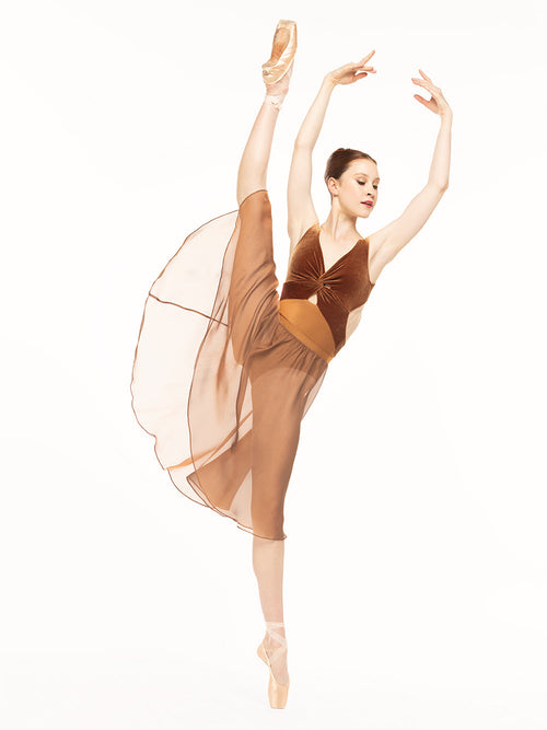 Chiffon Rehearsal Skirt Cognac Kids RTW (Pre-Order)