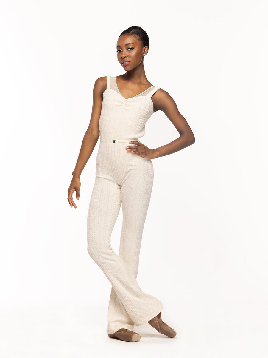 Deven Unitard Knit Cream Kids RTW | Elevé Dancewear