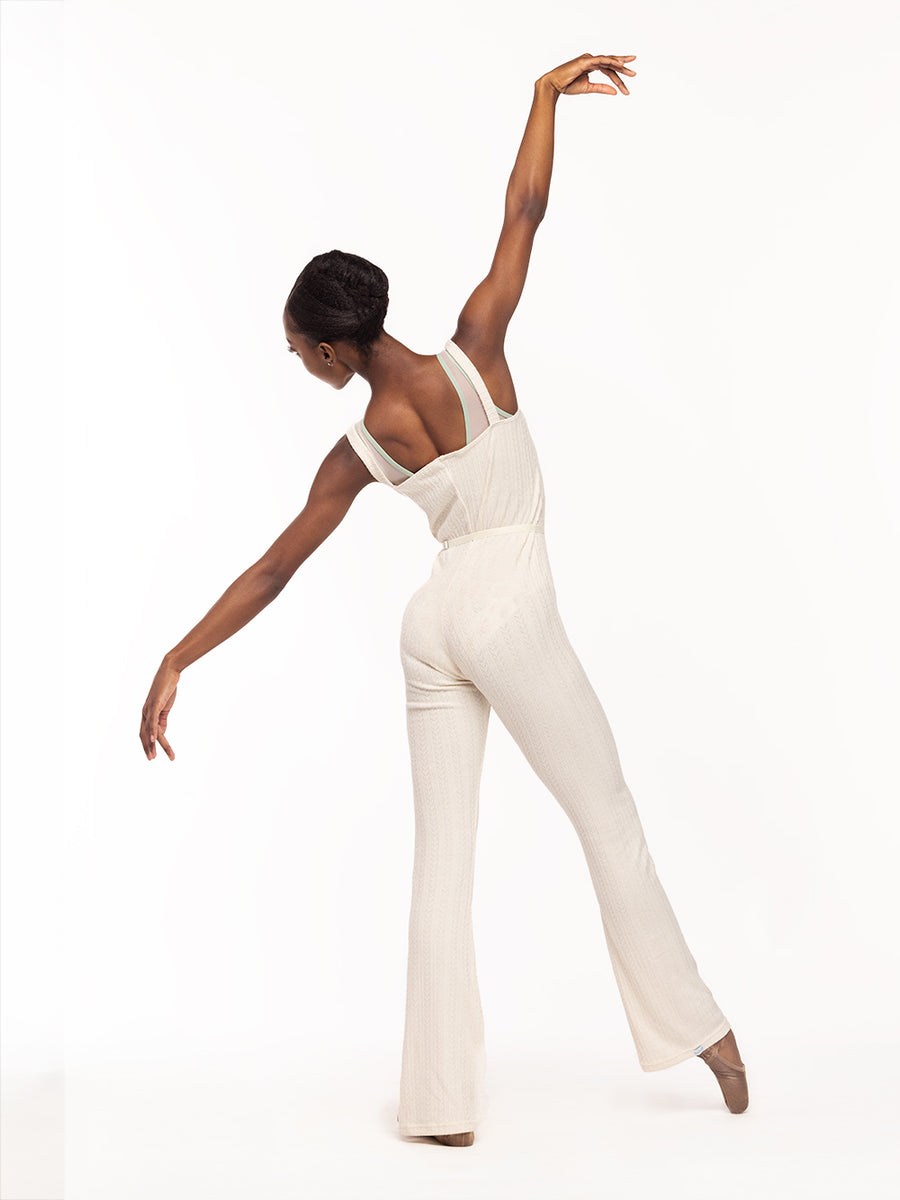 Deven Unitard Knit Cream Kids RTW | Elevé Dancewear