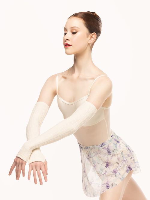 Arm Warmers Knit Cream RTW