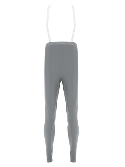 KCB Men & Boys (Required) Sean Tights Gray with Suspenders