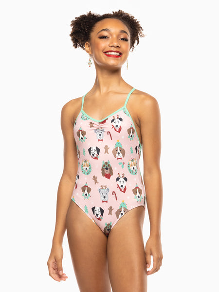 Sonia Leotard Holiday Dogs Kids RTW