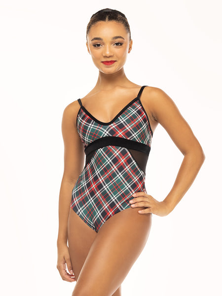 Ariel Leotard Holiday Plaid Alpine Kids RTW