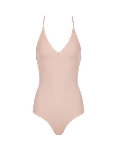 front of Leotard with intricate back strap details