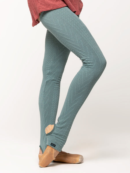 Stirrup Leg Warmers Long Knit Ocean Kids RTW