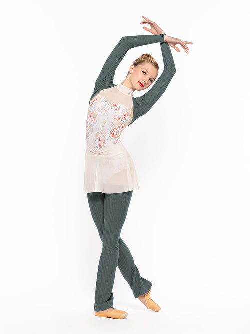 Thigh High Leg Warmers Knit Forest RTW