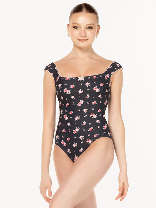 Lina Leotard Miniflora Black Kids RTW