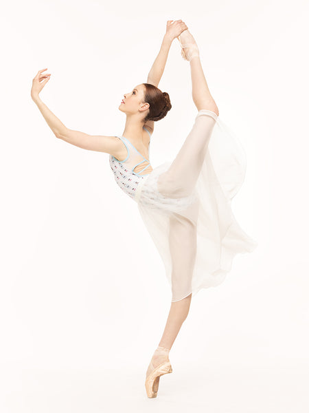 Chiffon Rehearsal Skirt Stage White Kids RTW