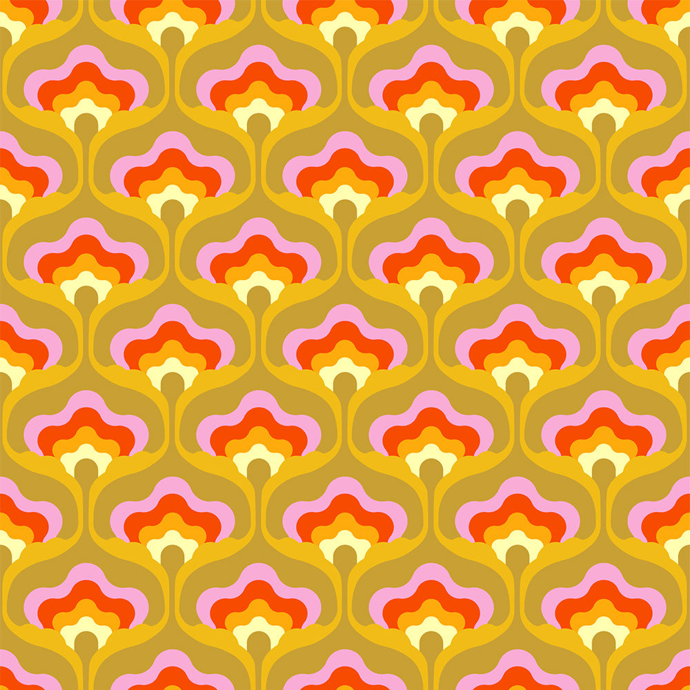  Peace & Love Mustard Mesh