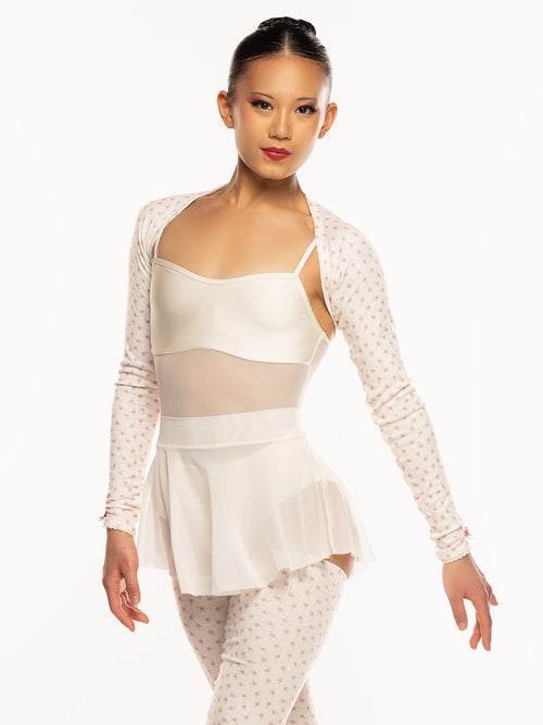 Shrug Knit Cream Pointelle Kids RTW