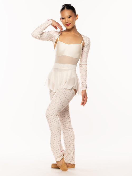 Thigh High Leg Warmers Knit Cream Pointelle Kids RTW