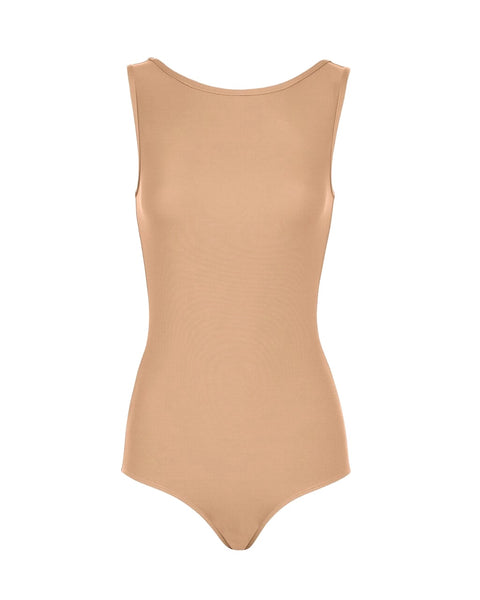 Poppy Low Back Honey Beige Leotard