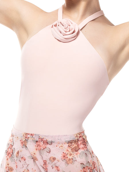 Rosette Leotard Powder Pink Kids RTW